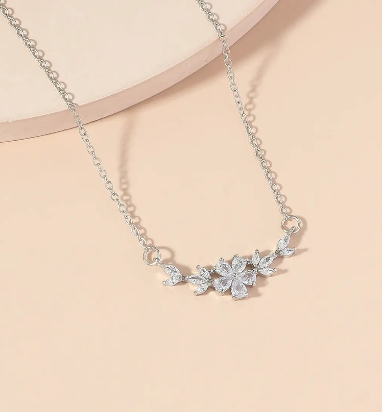 Cubic Zirconia hypoallergenic necklace image