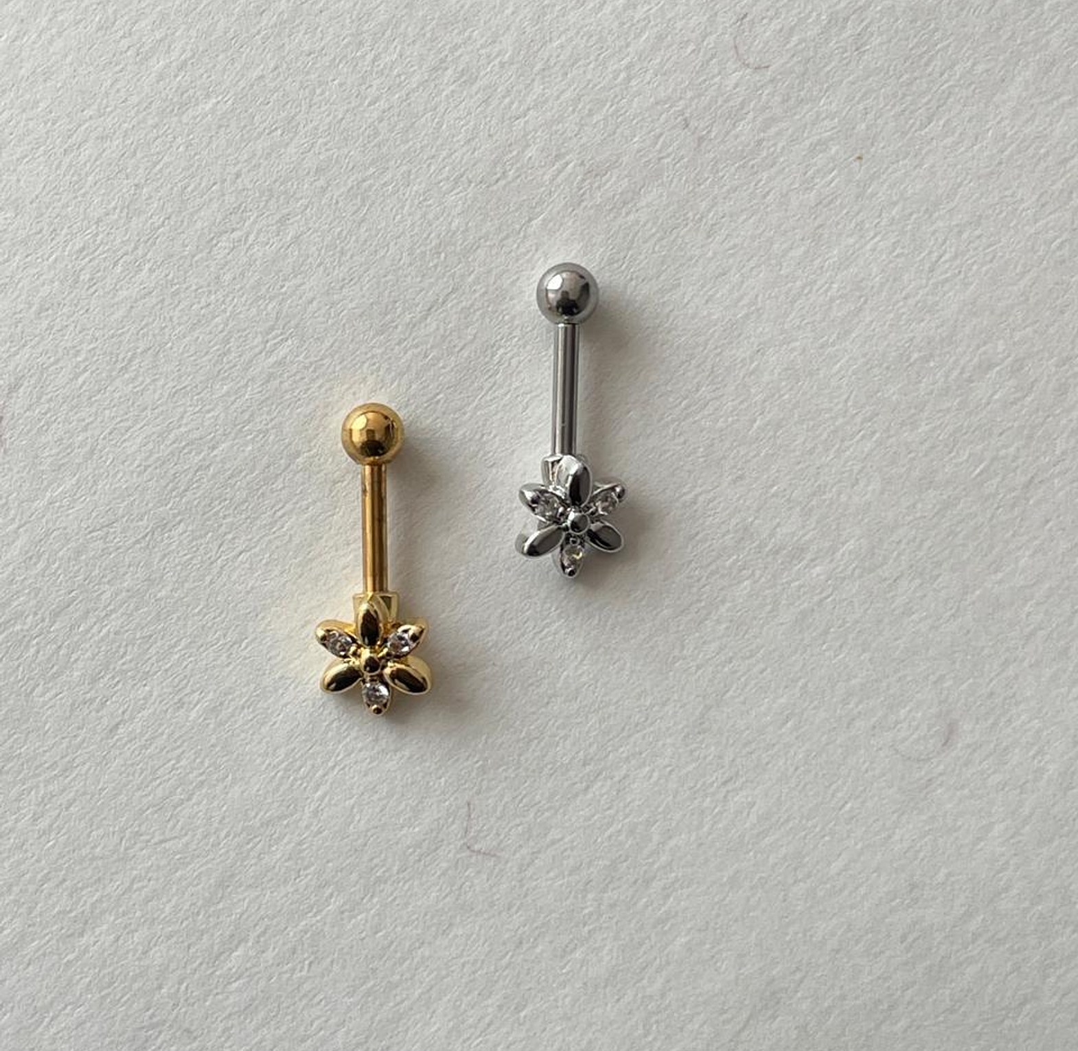 Dainty Starflower Helix Piercing Earrings image