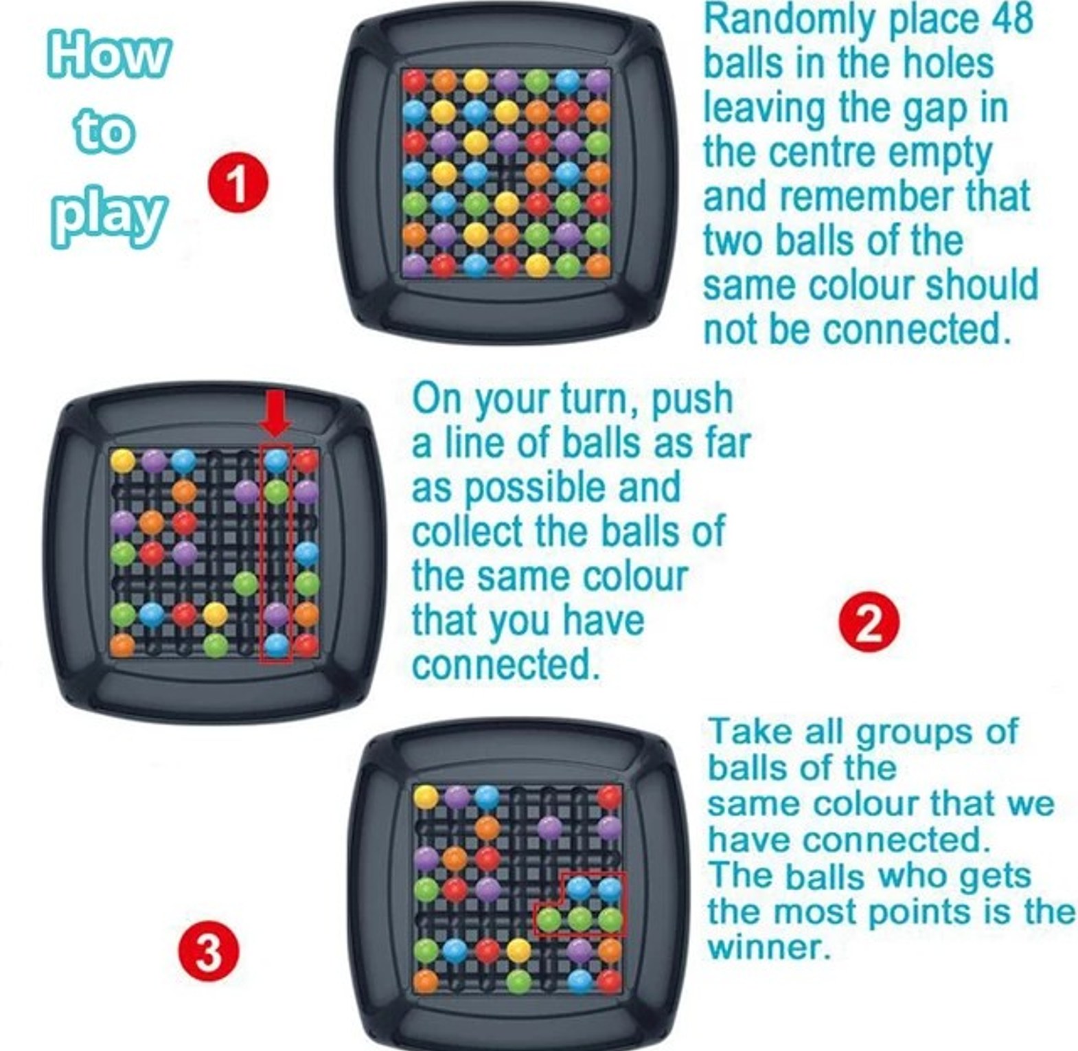 48 Magic Ball Logic Game - Educational Brain Teaser Board Game for Kids and Adults image