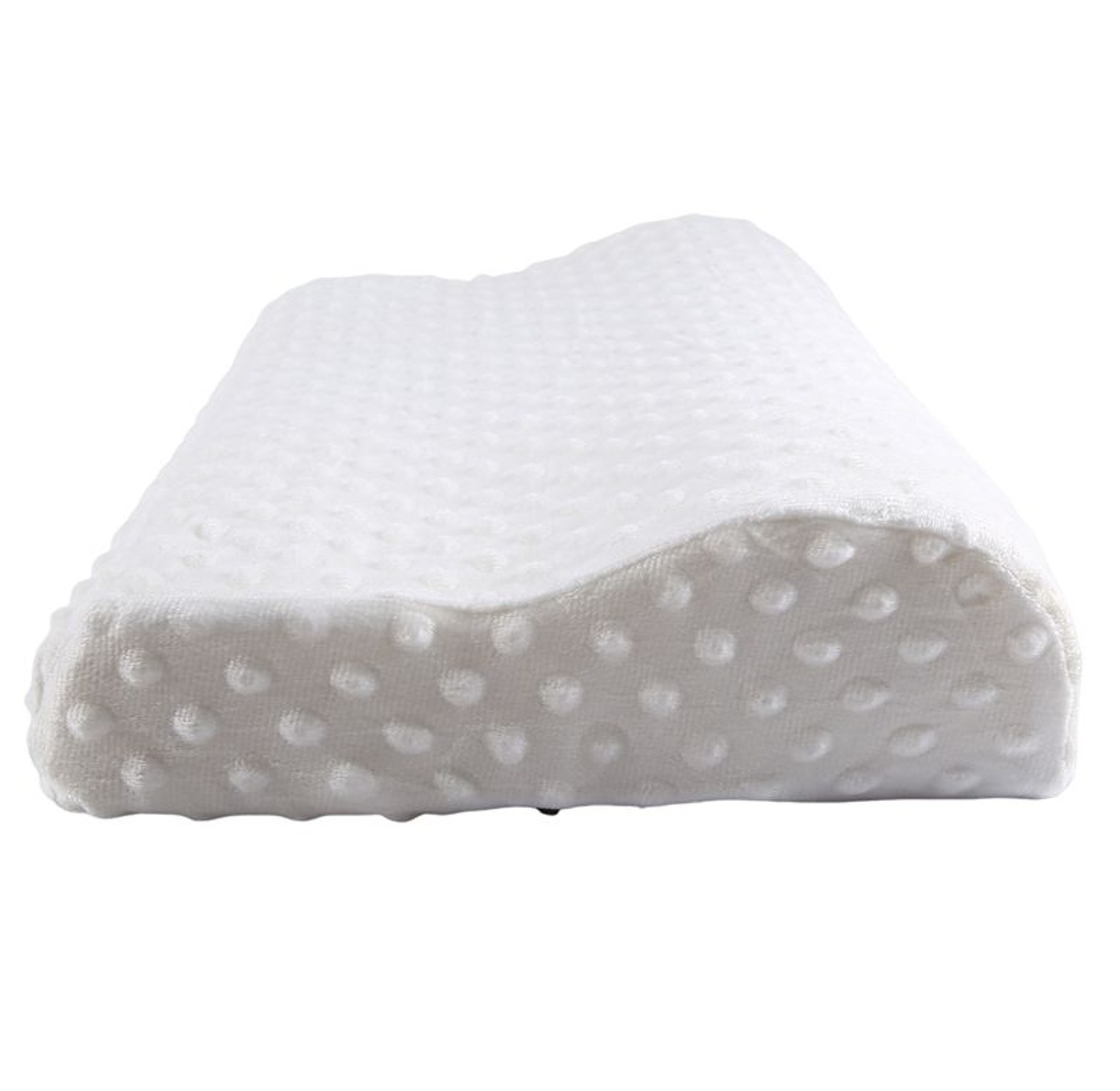 Premium Orthopedic Natural Latex Pillow for Neck Pain Relief - Ergonomic Contoured Sleeping Pillow image