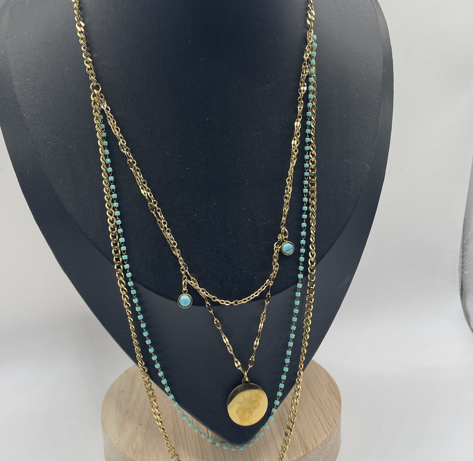 Turquoise Star Layered Necklace  image