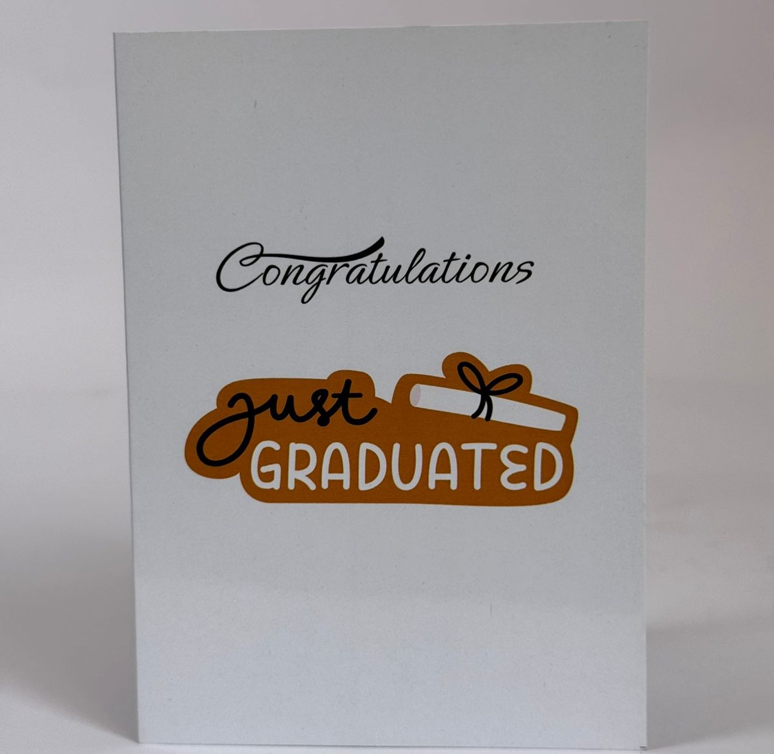 Just Graduated Congratulations Card image