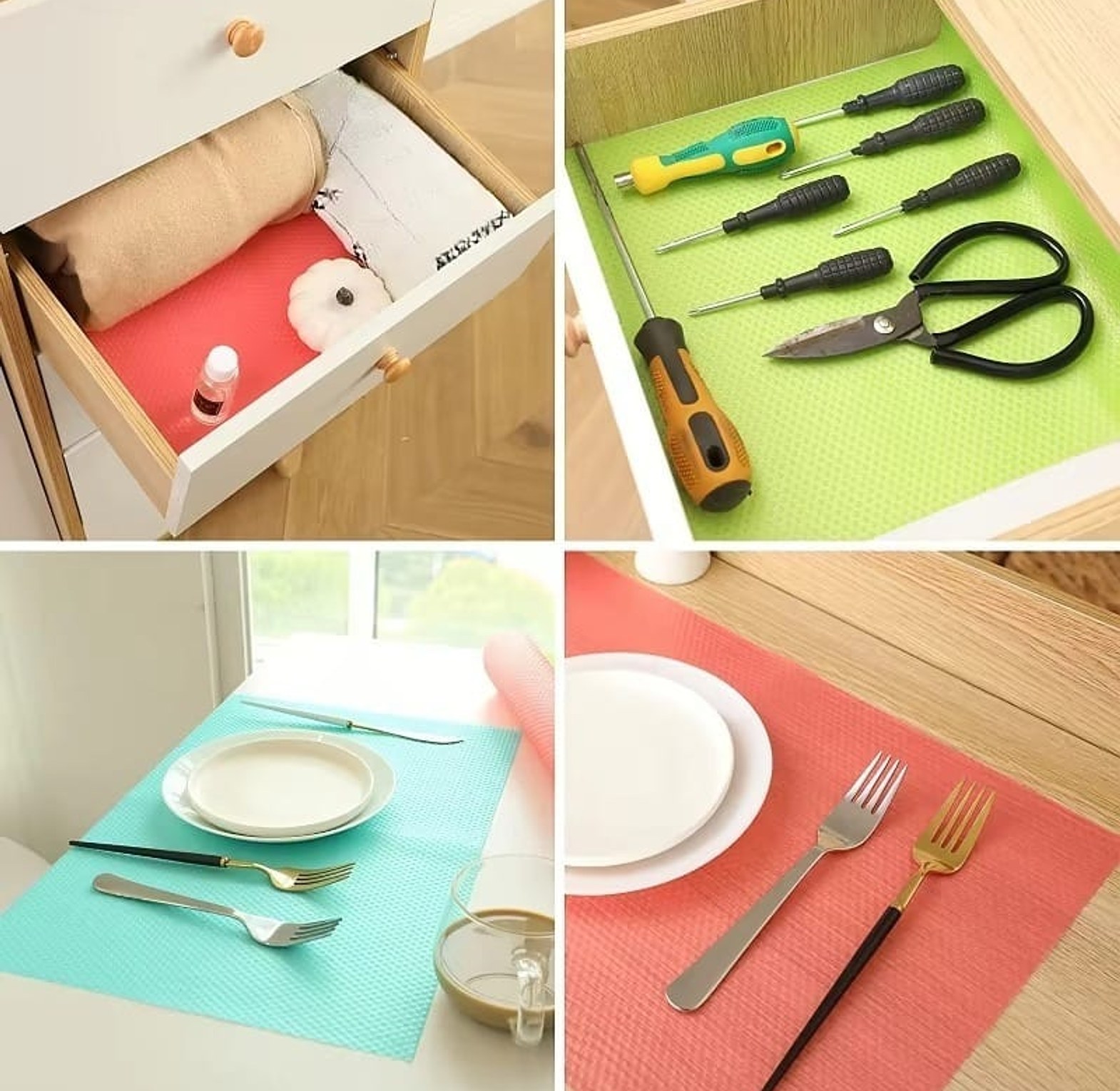 4PCS Waterproof EVA Refrigerator Liner Mats image