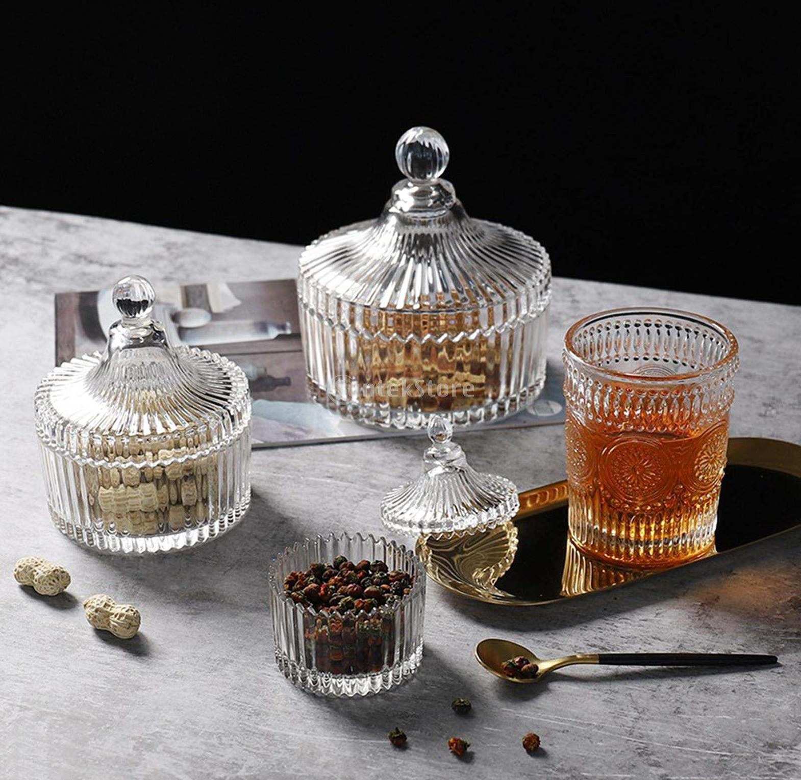 Sugar Bowl With Lid Candy Blister European Style image