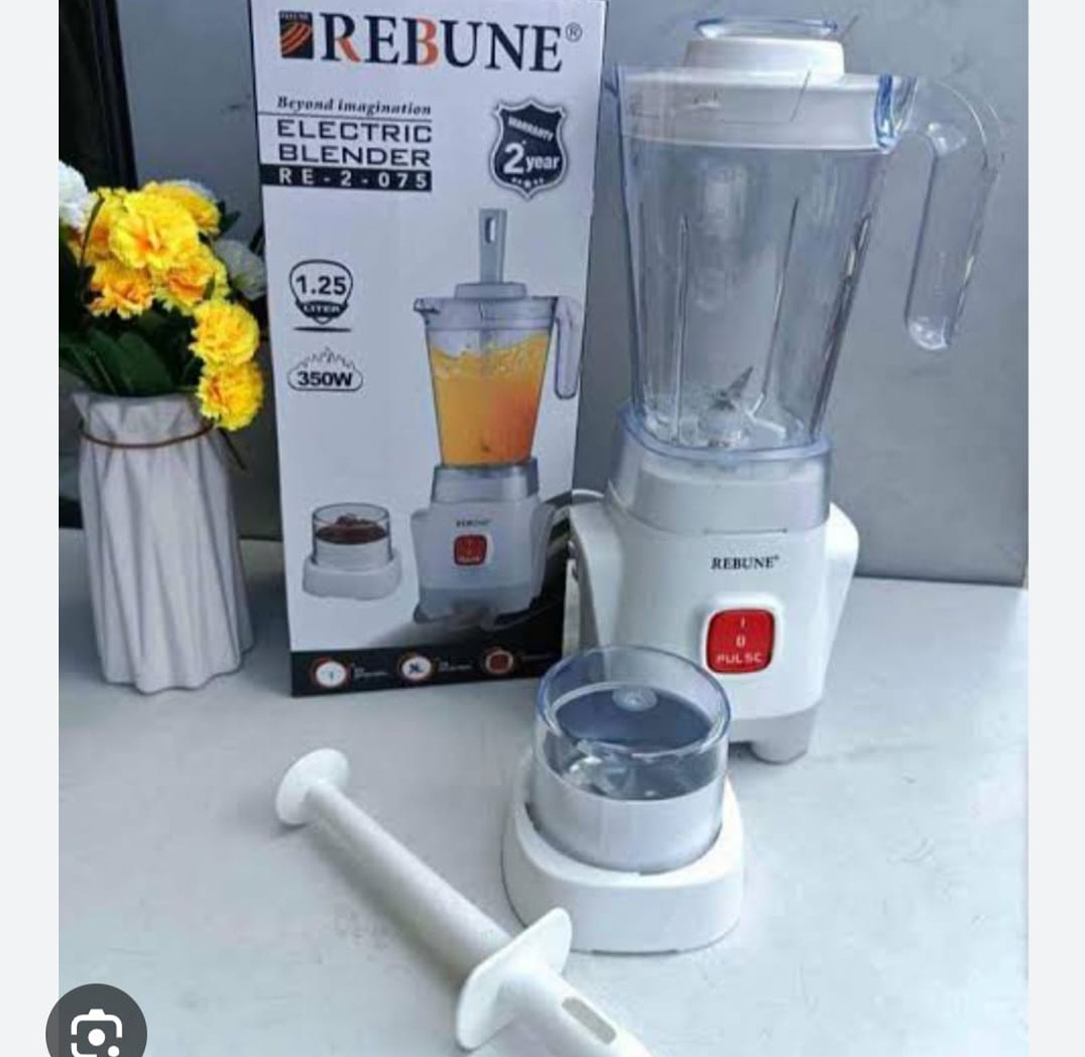 BLENDER. High Quality Commercial Rebune 2 in 1 unbreakable blender with grinder image