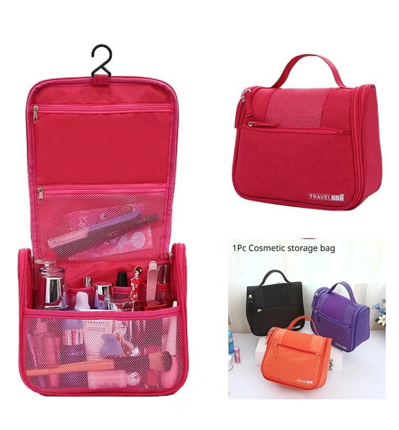 Travel Toiletry Bag - Organizer for Cosmetics, Makeup image