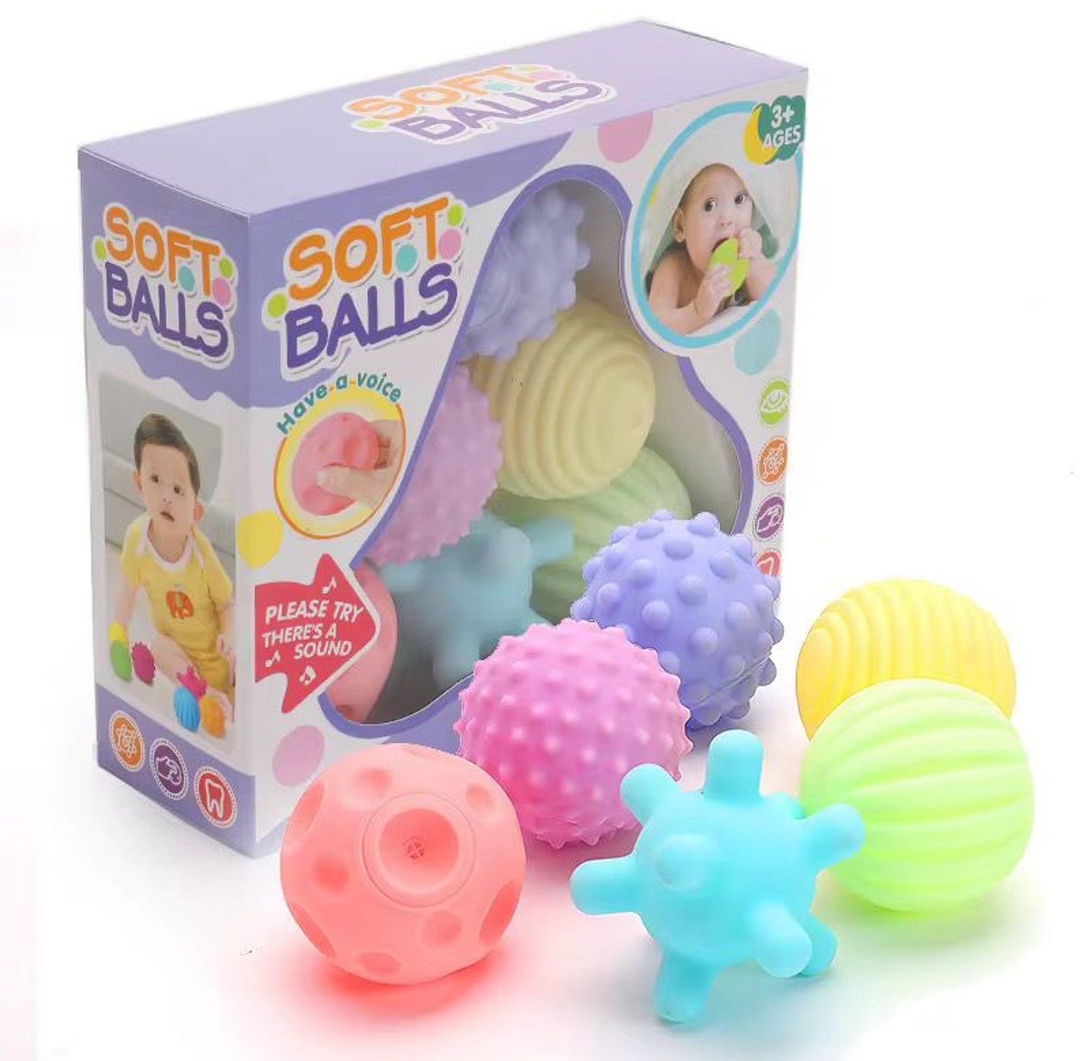 Sensory Balls or Soft Balls.  image