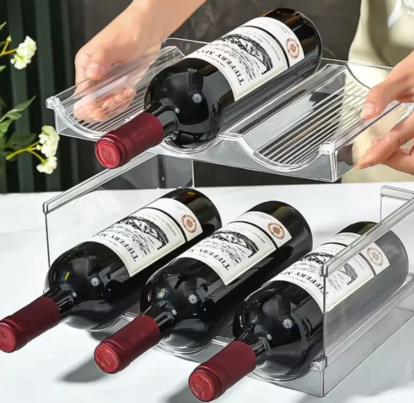 Cabinet 6 bottle’s  rack organizer  image