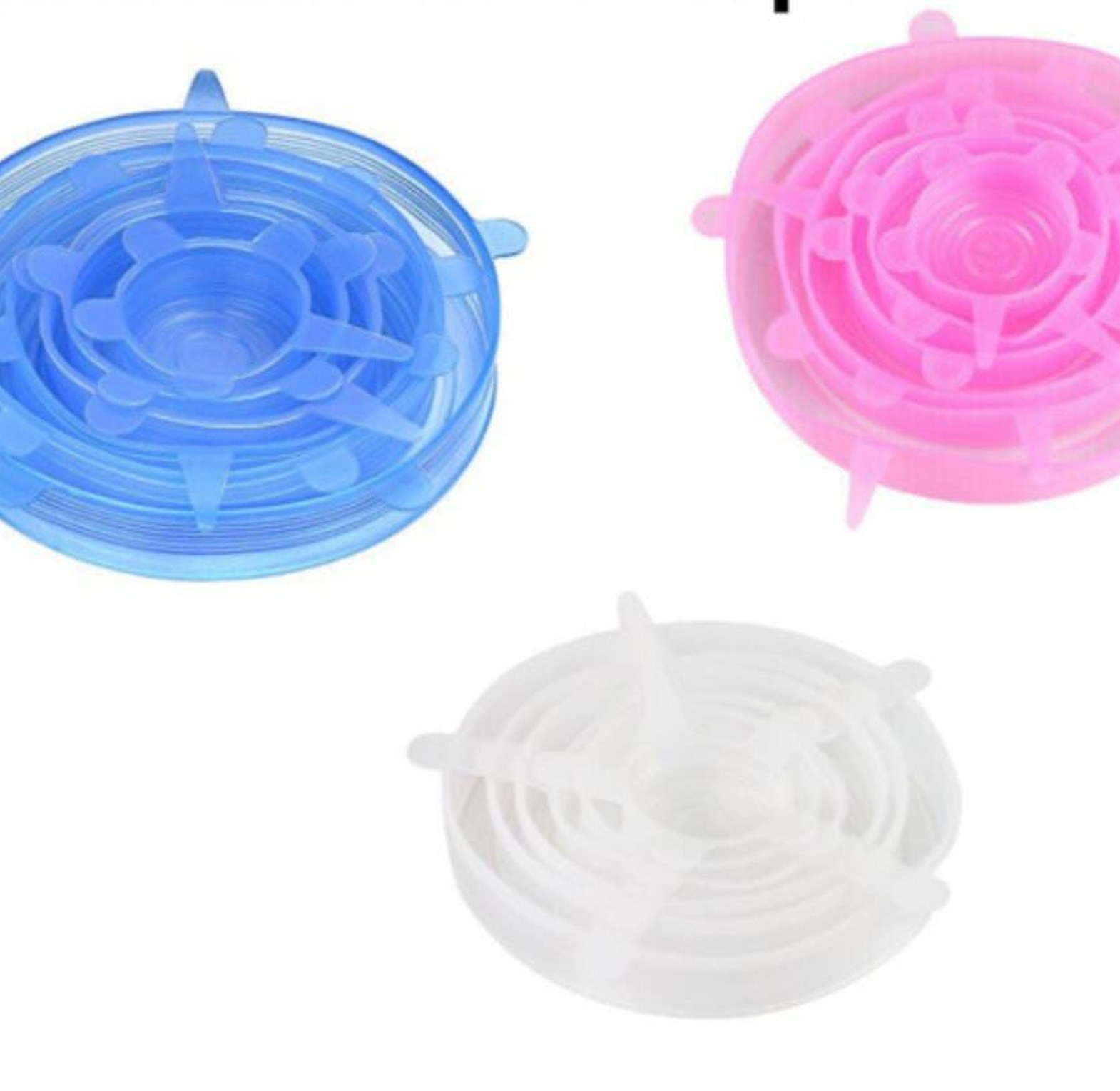 6pcs Silicone Food Covers, Stretch Silicone Cover image