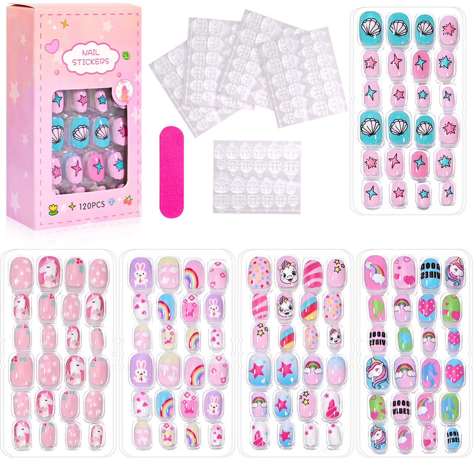 Girls Colorful Hair Bands Set image