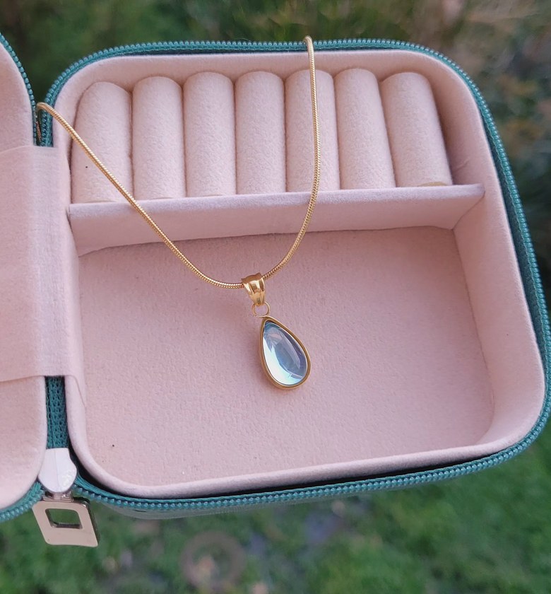 Blue almond necklace  image