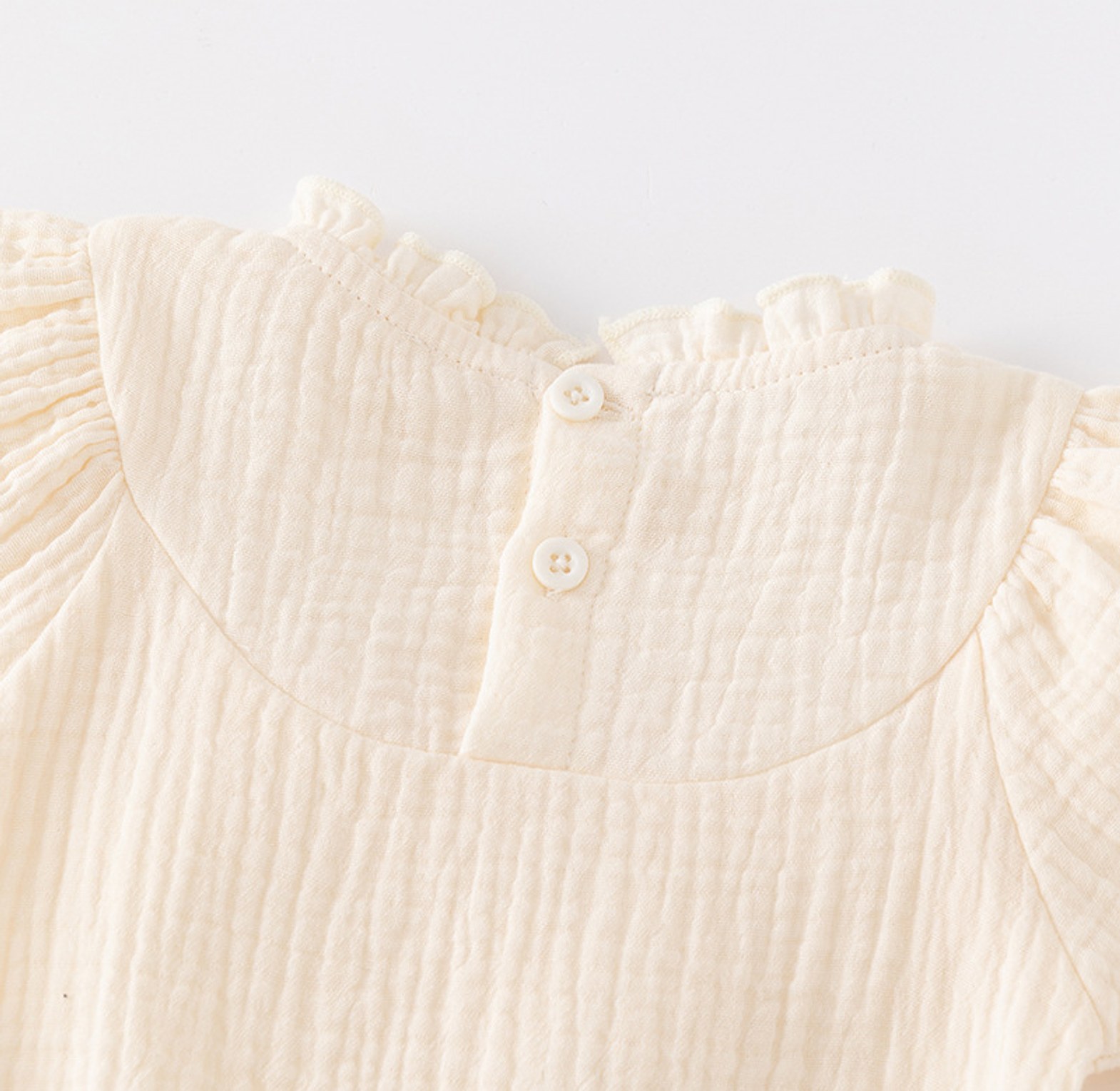 Ivory Ruffle Romper image
