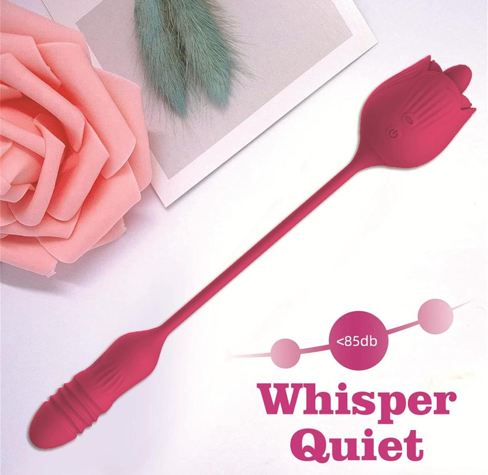 T50-Rose Dildo Vibrator image