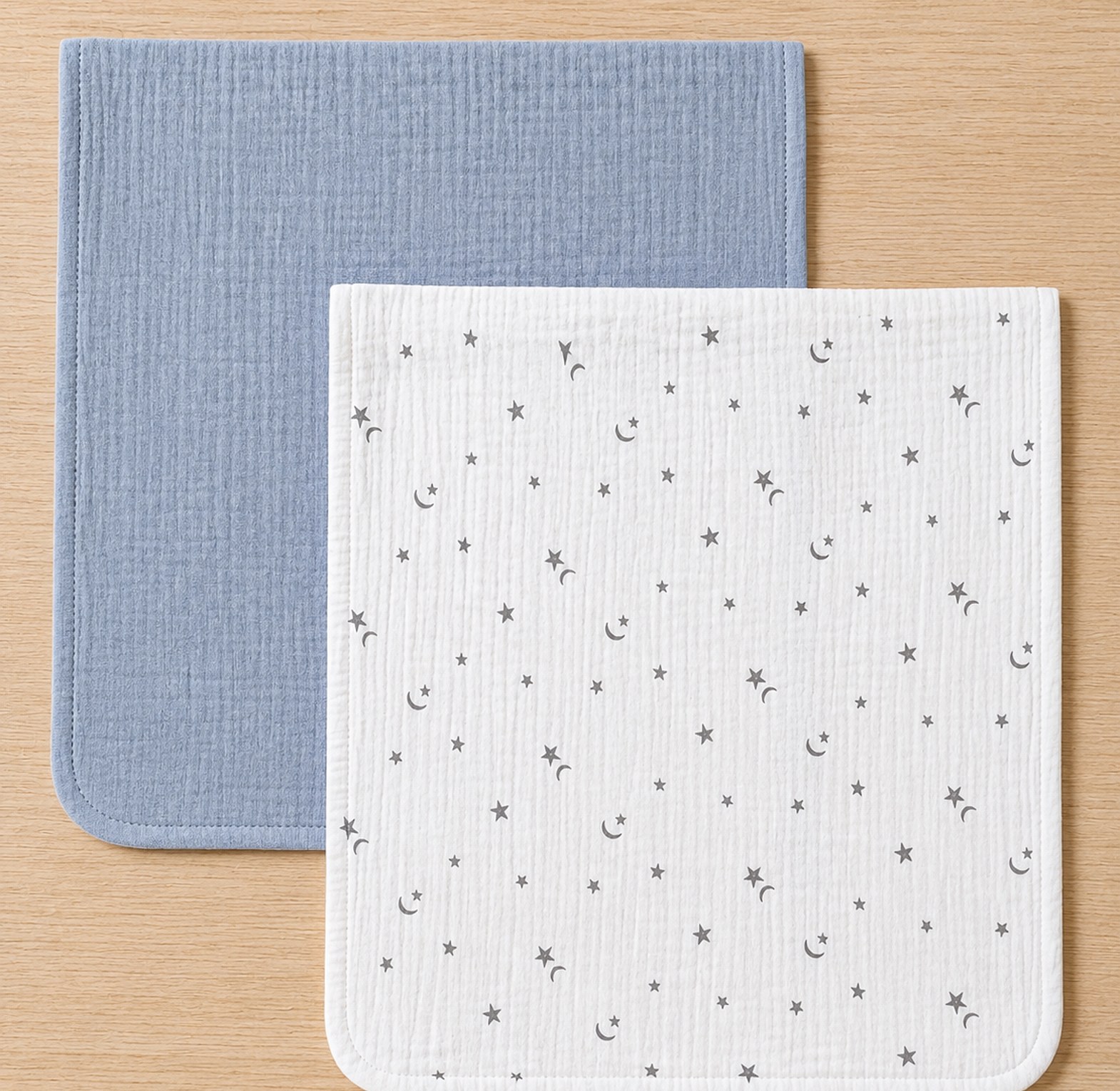Premium Muslin Burp Cloth Set (2pcs) image