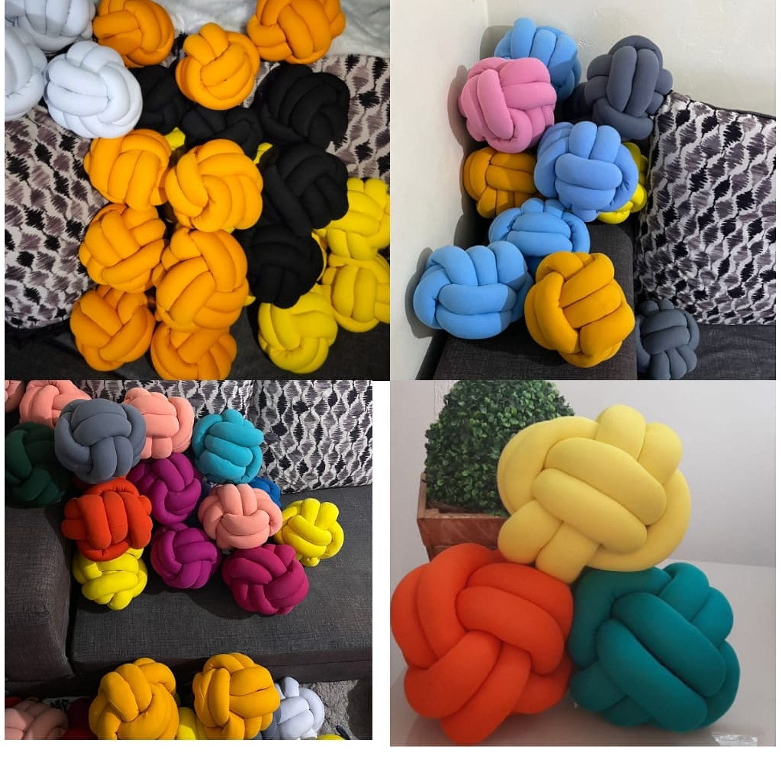 Soft Plush Nordic Knot Pillow image