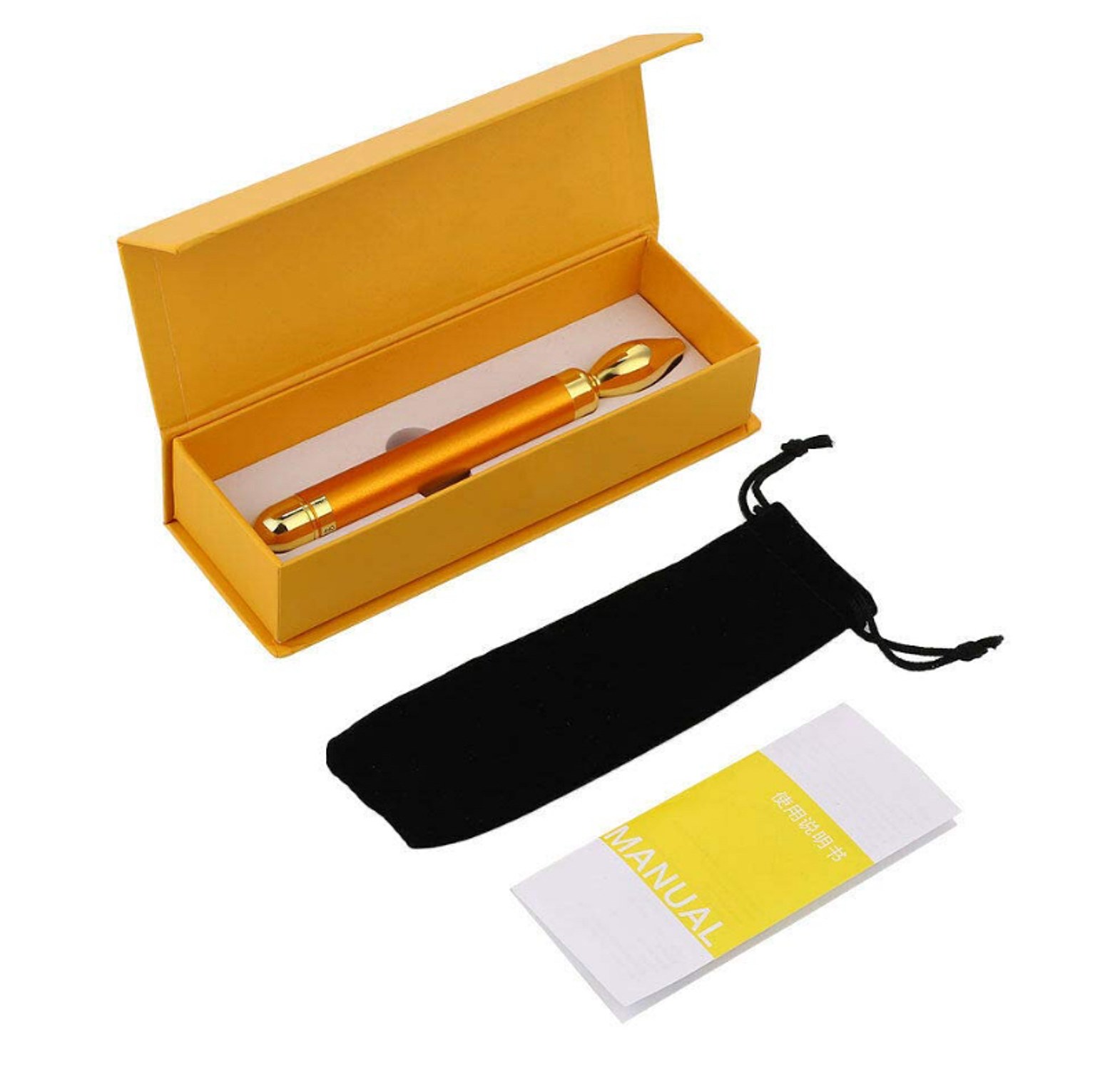 Facials Vibration Gold Eye Massager Stick Electric Device Pen Eye Strain image