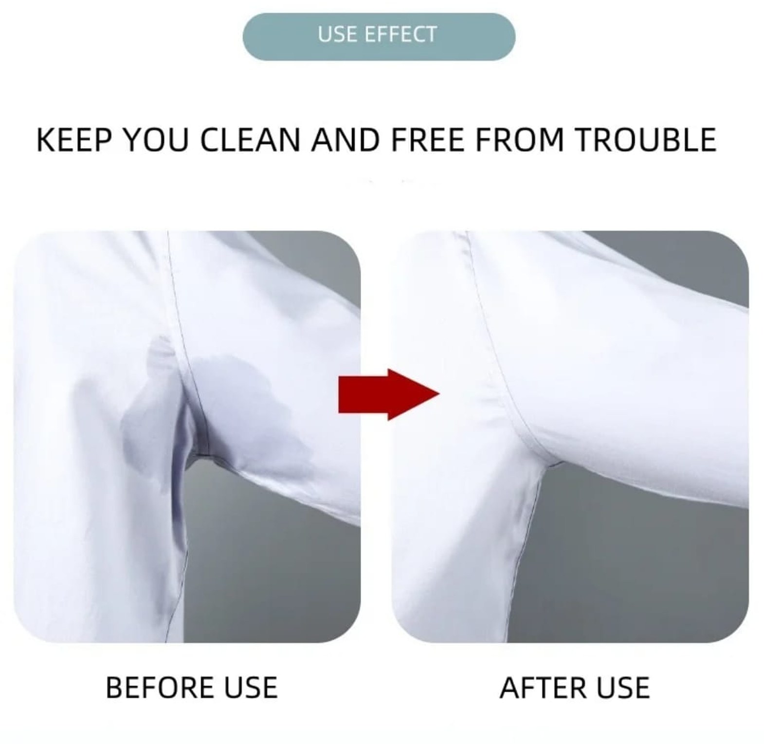 10Pcs Underarm Sweat Pads for Women and Men image