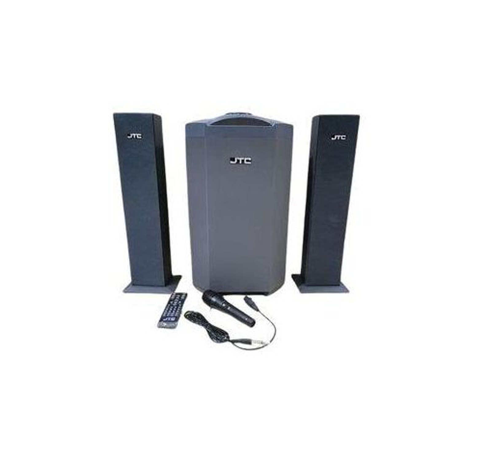 JTC J-801 Pro 2.1CH SUB Bluetooth Woofer HI-FI Sound Multimedia Speaker System default original-BT/FM-12000W + Microphone With Remote Control image