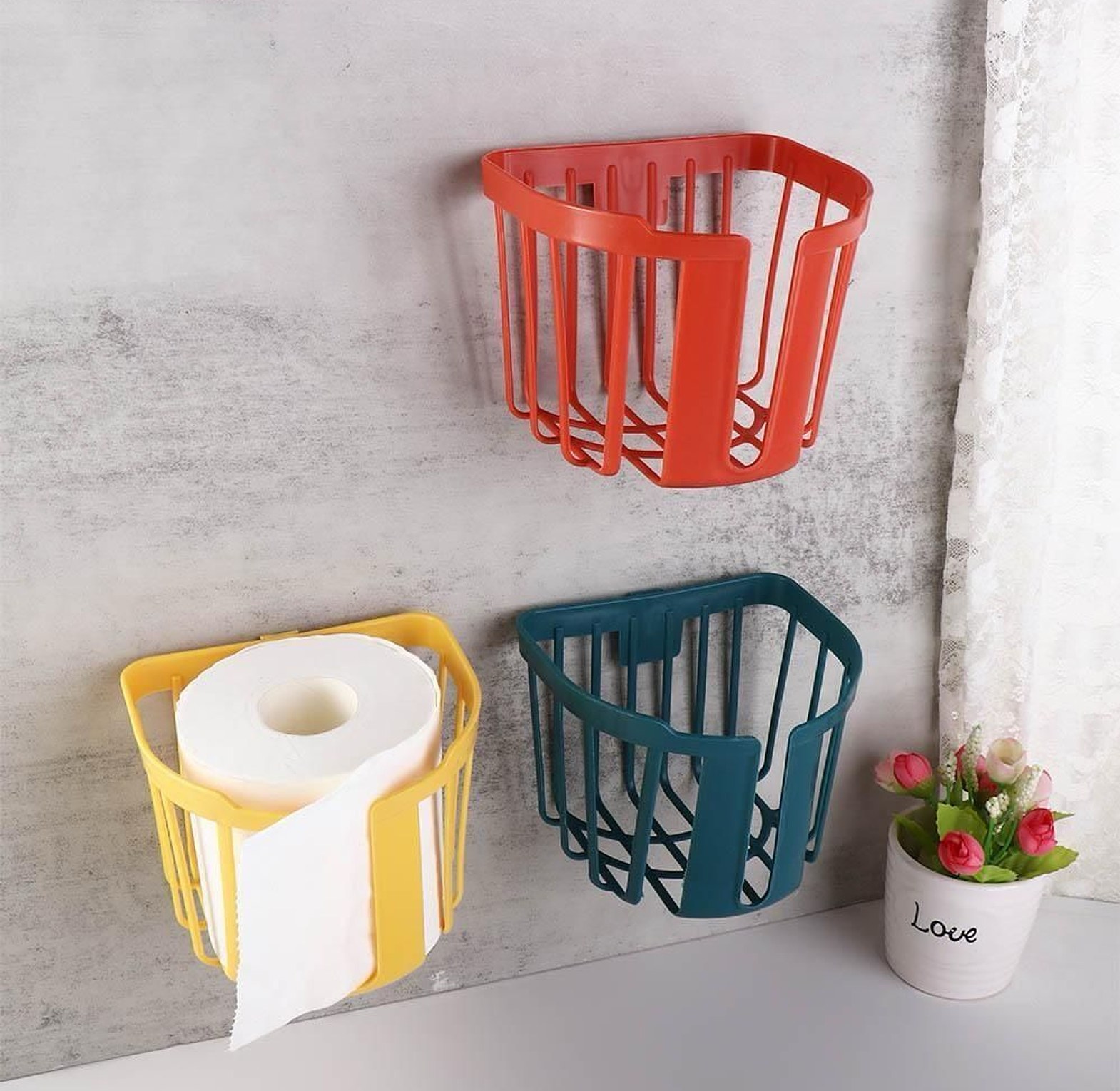 Punch-Free Toilet Paper Holder image