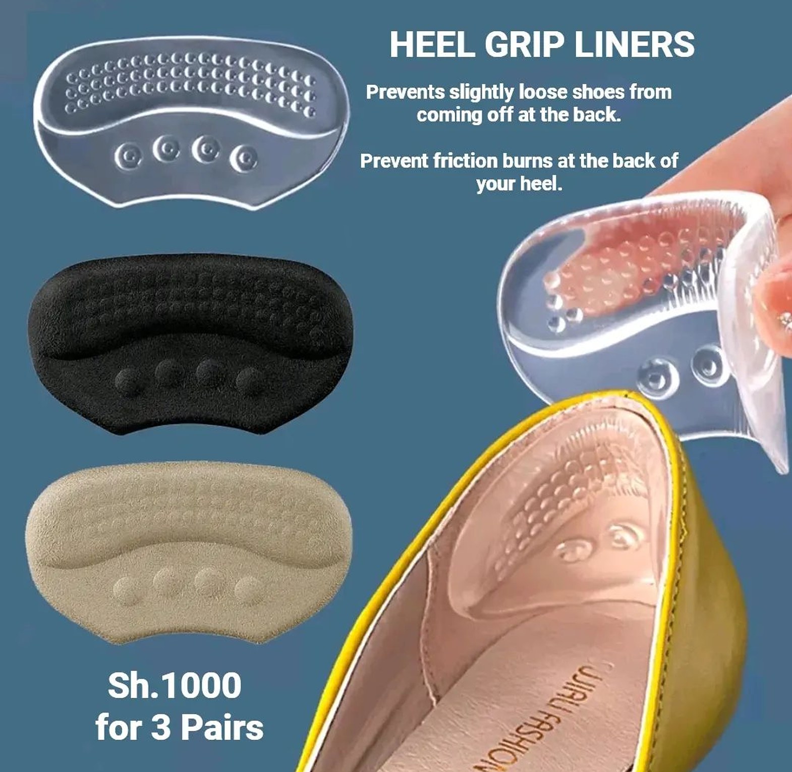 3pc Heel Grip Liners image