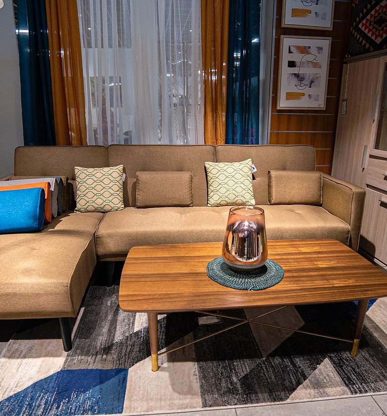 SOFA BED CORNER FABRIC WI image