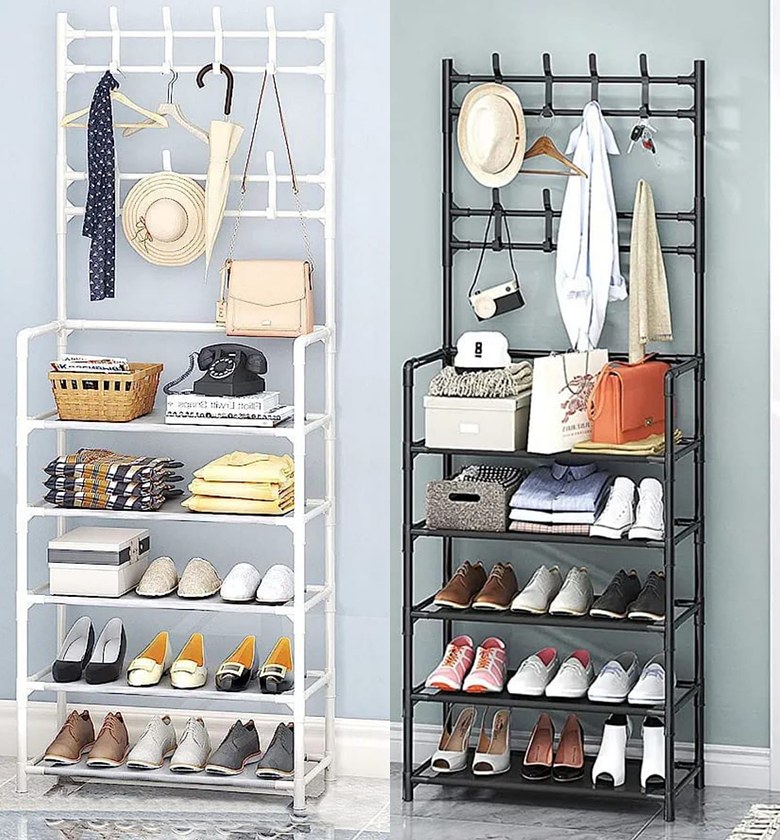 5 Layers Multi Functional Shoes/Hat Rack Storage/ Entryway Coat/shoe Rack image