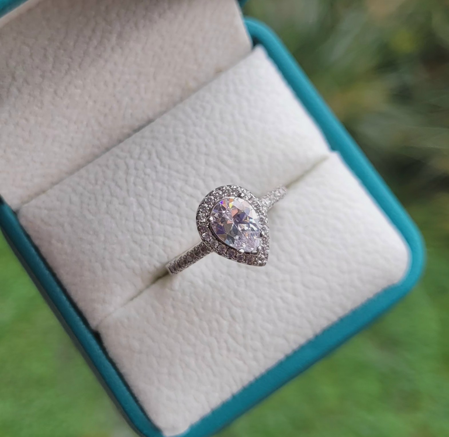 Almond crystal ring  image