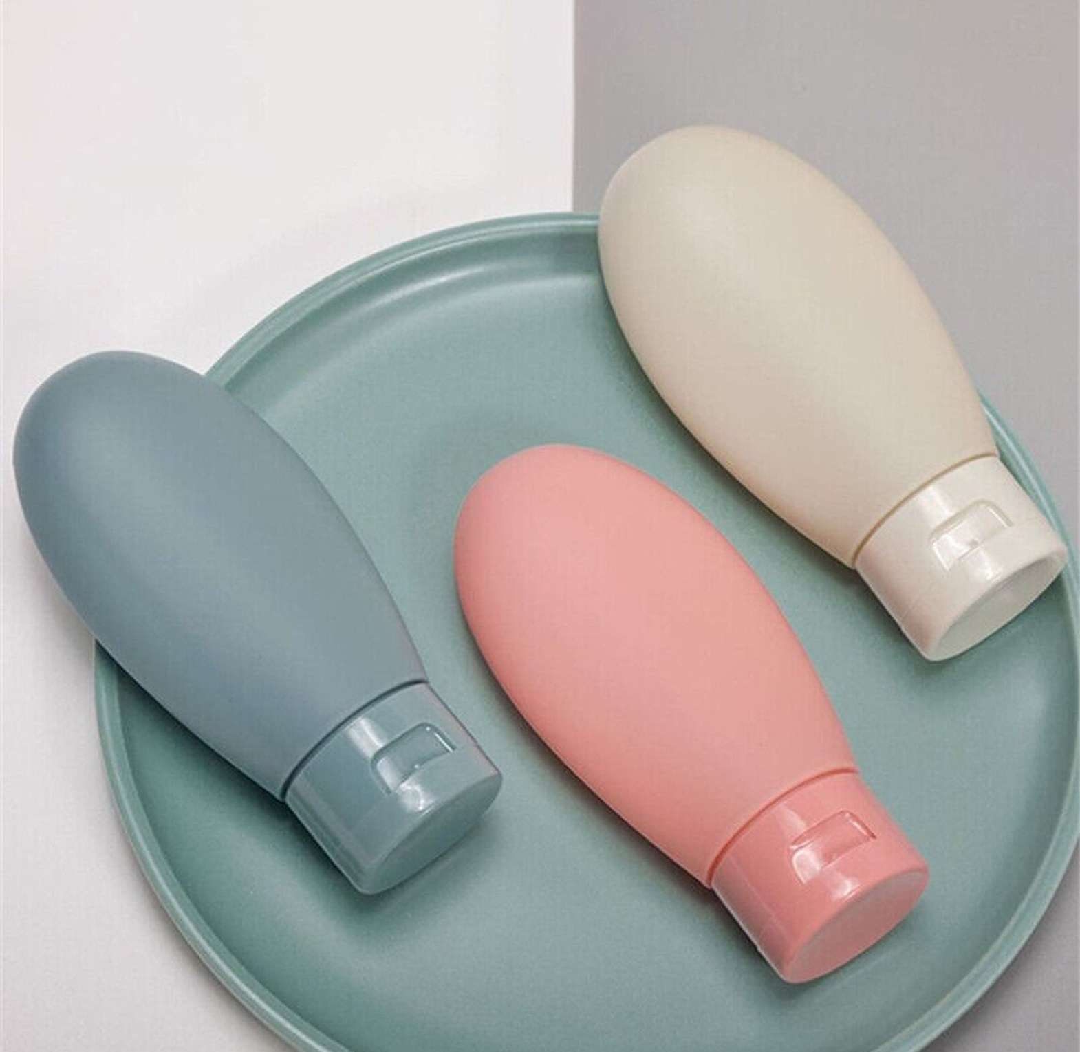 3pc Travel Refill Bottles for Shampoo, Shower Gel or Lotion image