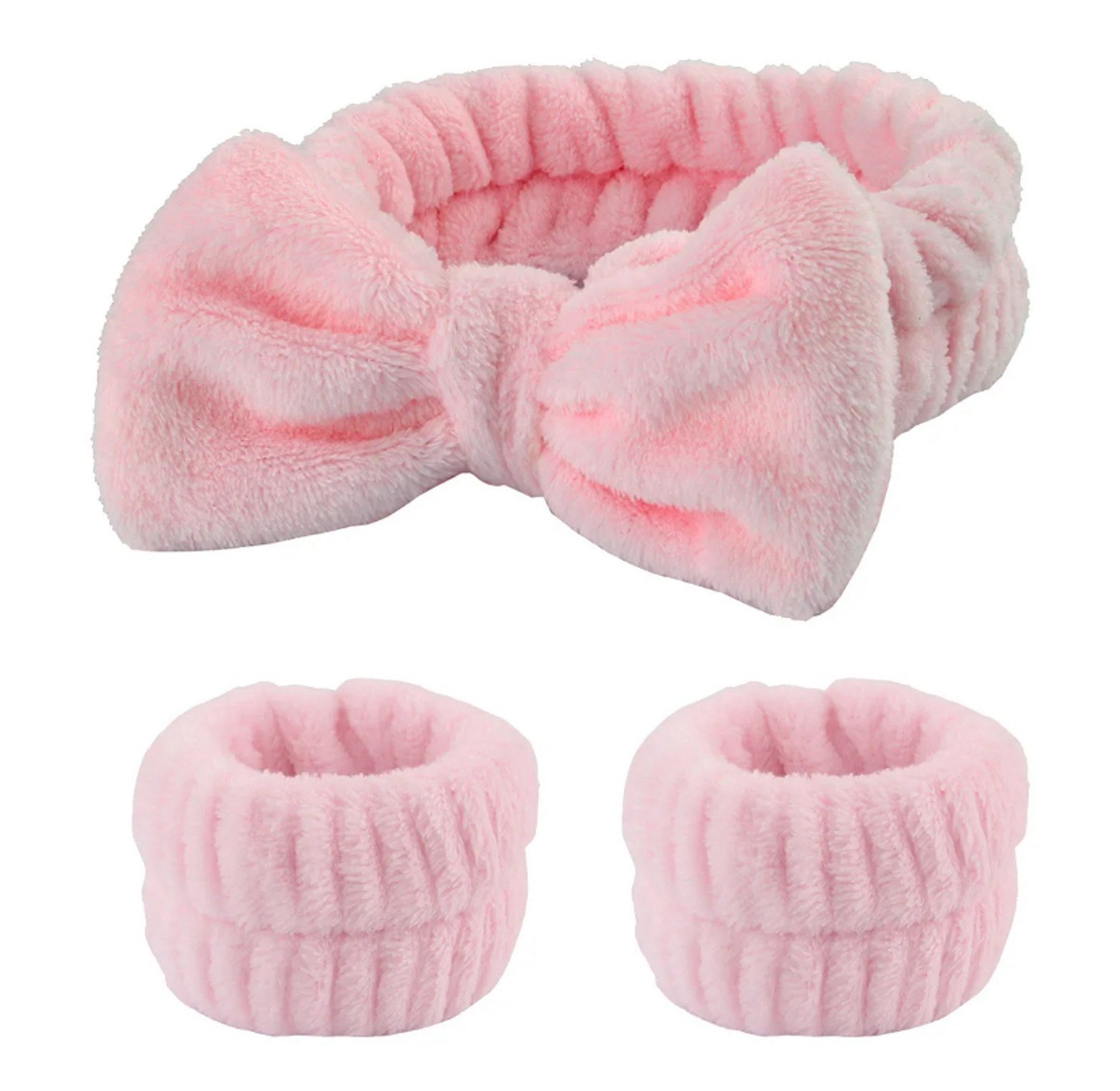 Pink headband and wristband set image