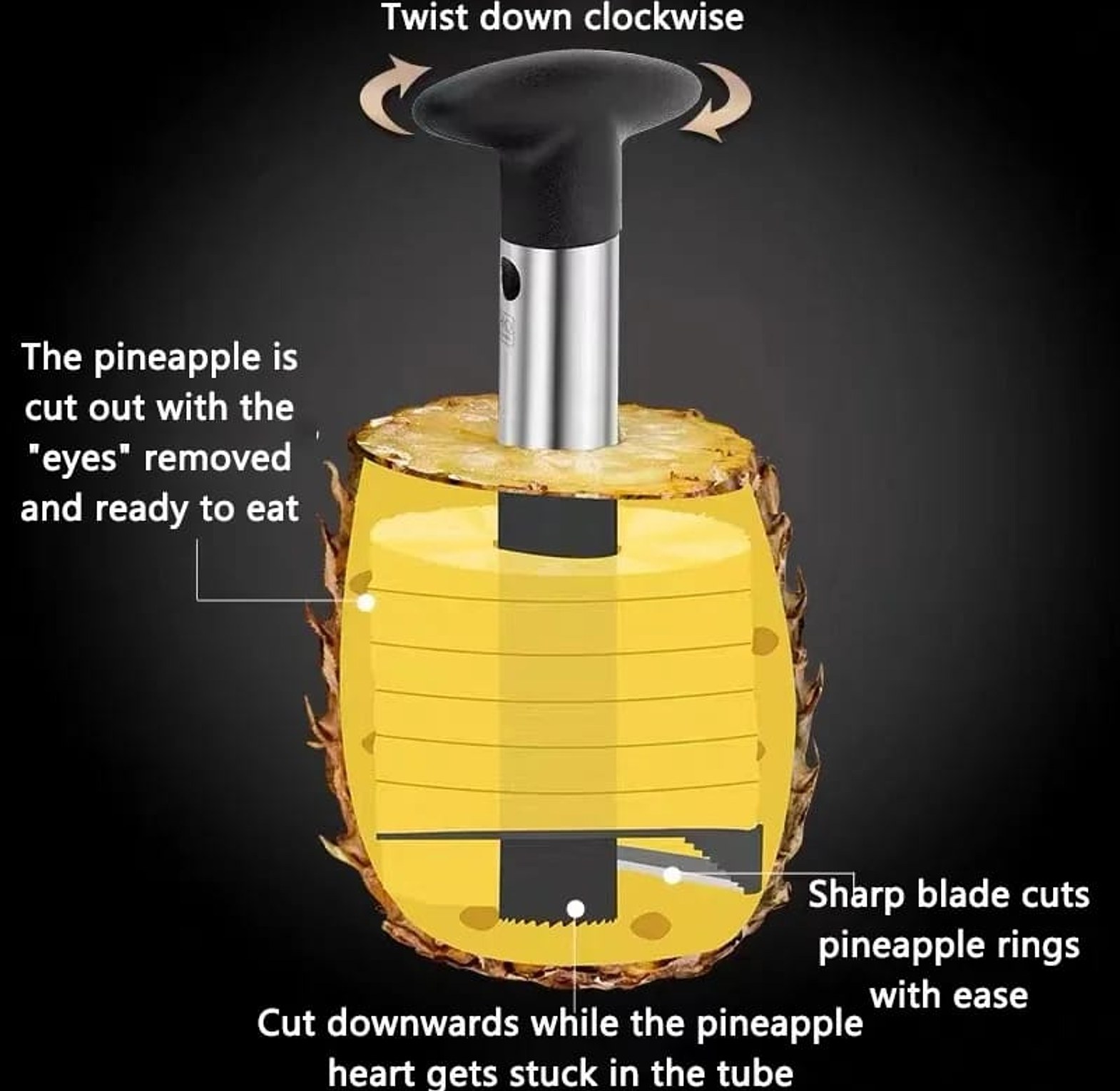 Stainless Steel Pineapple Corer & Slicer image