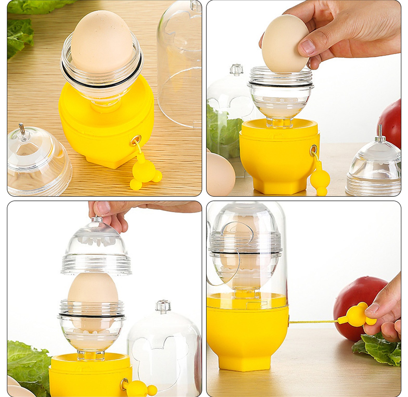 Egg Scrambler Handheld Shaker, Yolk White Mixer image