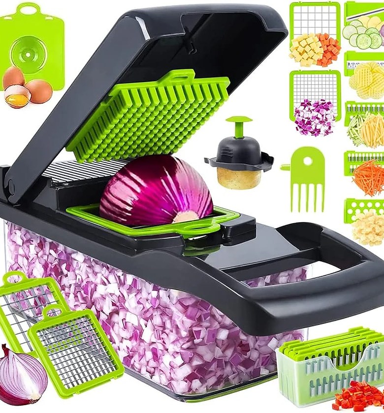Multifunctional Vegetable Chopper Slicer Dicer Cutter, Veggie With 8 Blades image
