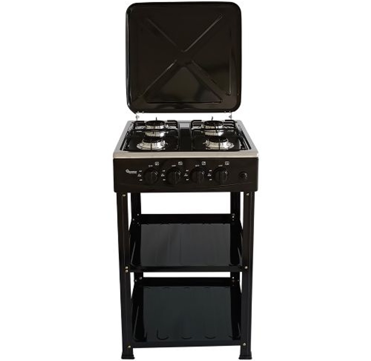 Ramtons RG/547-GAS COOKER 4 BURNER STAINLESS STEEL WITH STAND  image