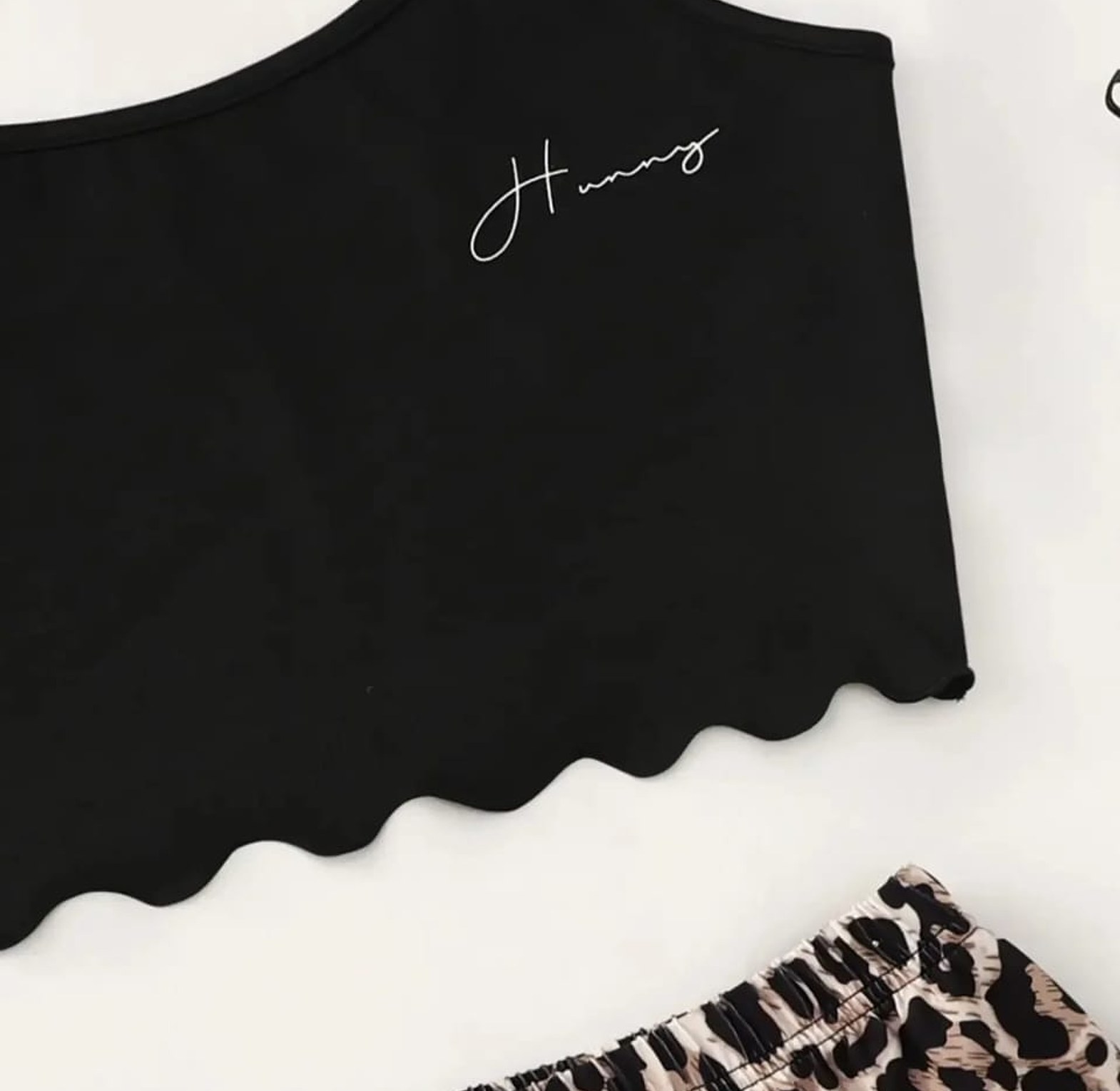 Leopard Print Sling Sleepwear Women's Pajamas image