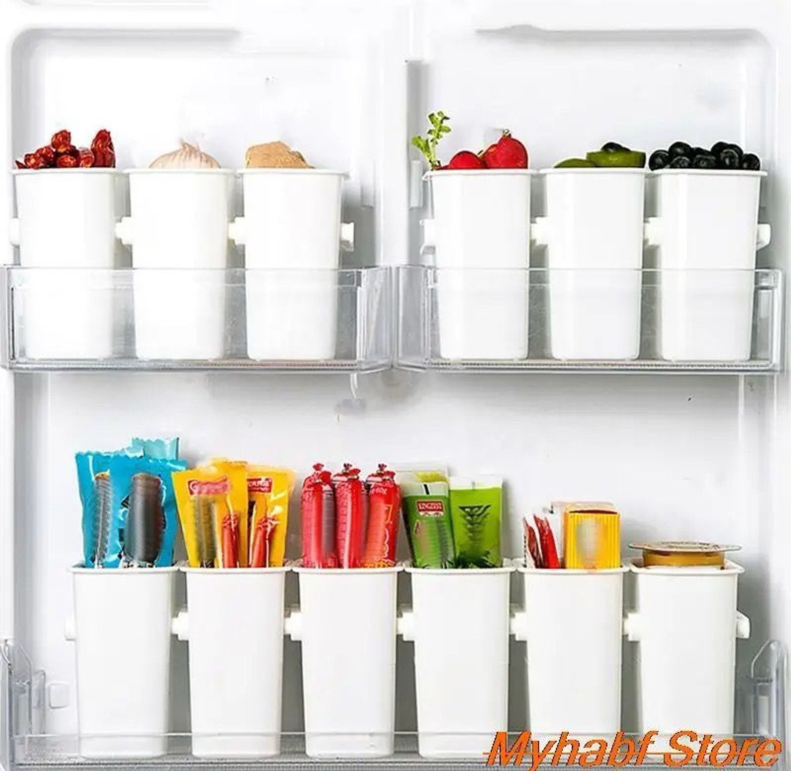 2pc Fridge Side Door Storage Containers or Boxes image