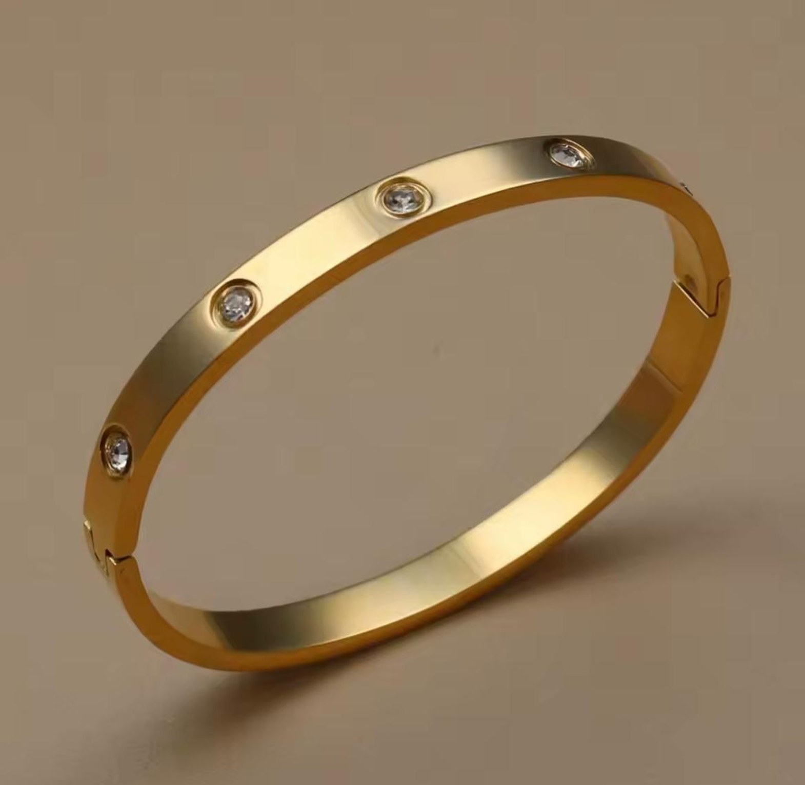 Eternal Sparkle Gold Bangle image