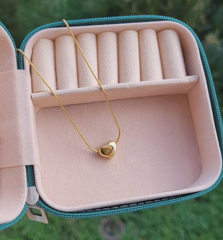Plain loveheart necklace  image