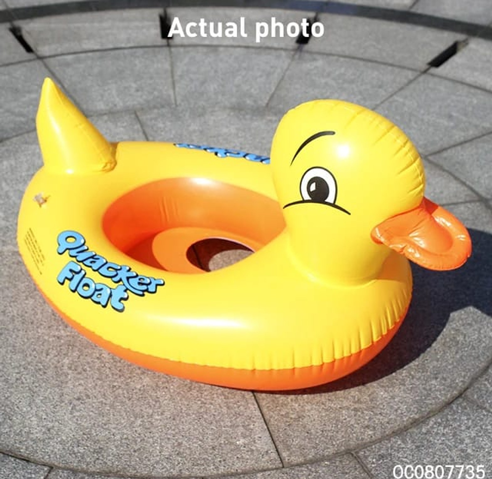 Inflatable Duck Swim Ring – Baby Kids Floating Tube image