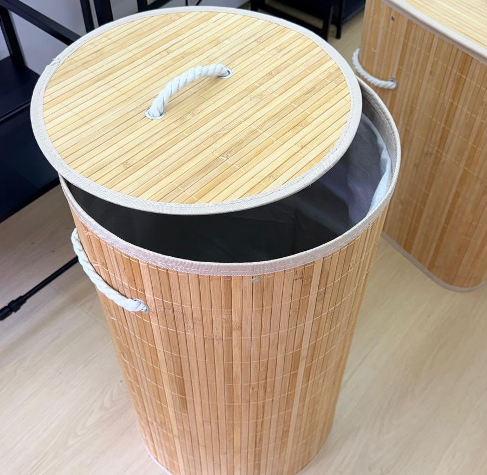 Bamboo Laundry Basket image