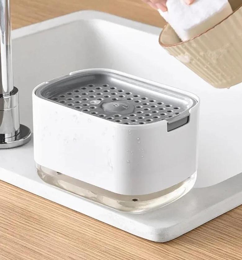 Soap pump and sponge image