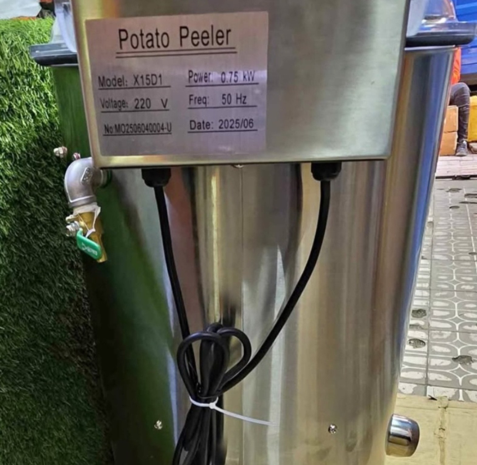 Stainless potato pealer 10kgs image