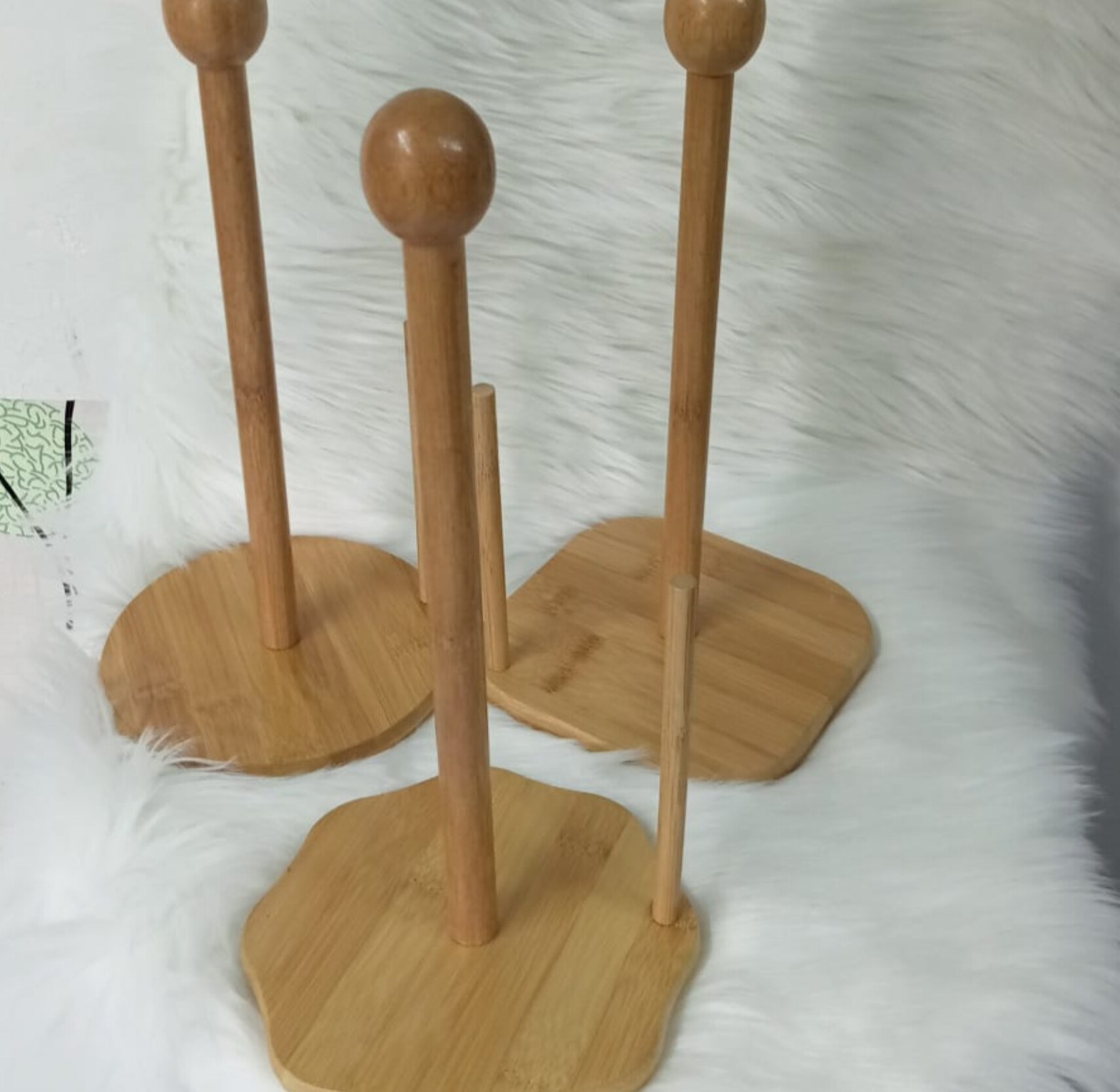 Wooden Kitchen Paper Towel Holder, Durable Stylish image