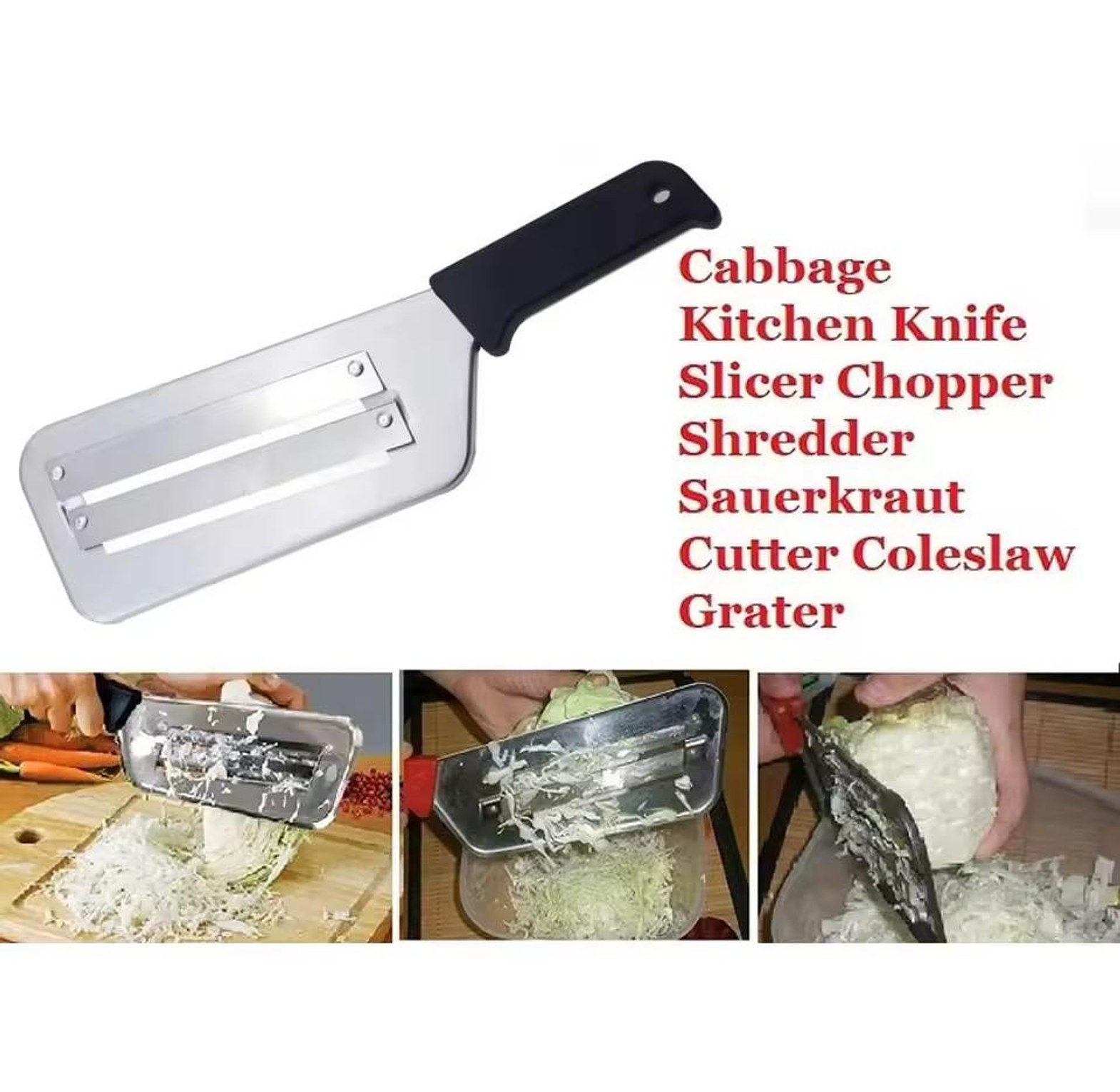 stainless steel cabbage slicer image