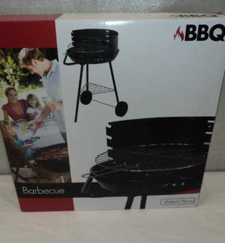 BBQ HALF OPEN BLACK GREY  image