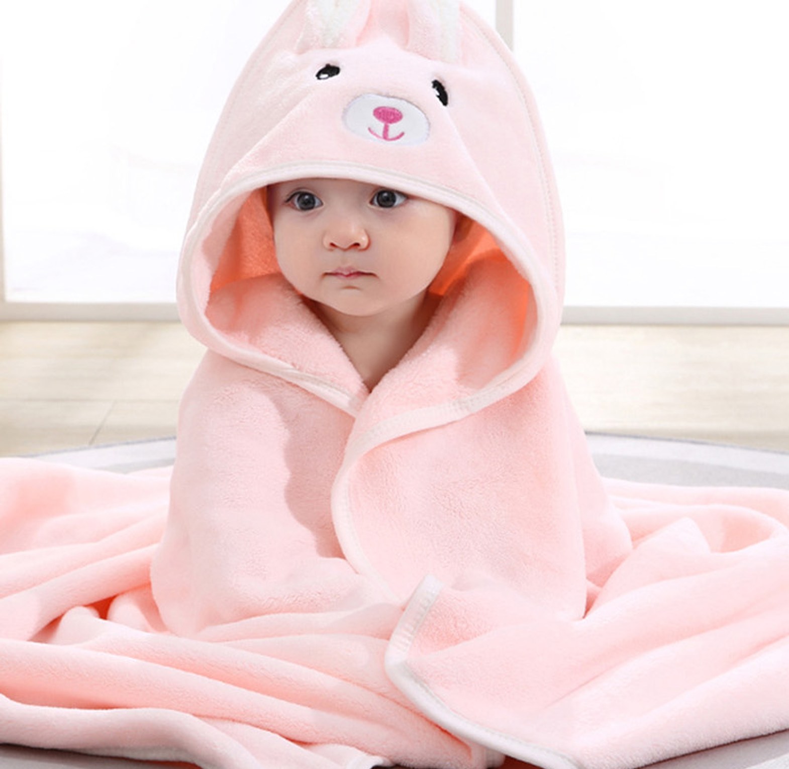 Soft Hooded Baby Bath Towel image
