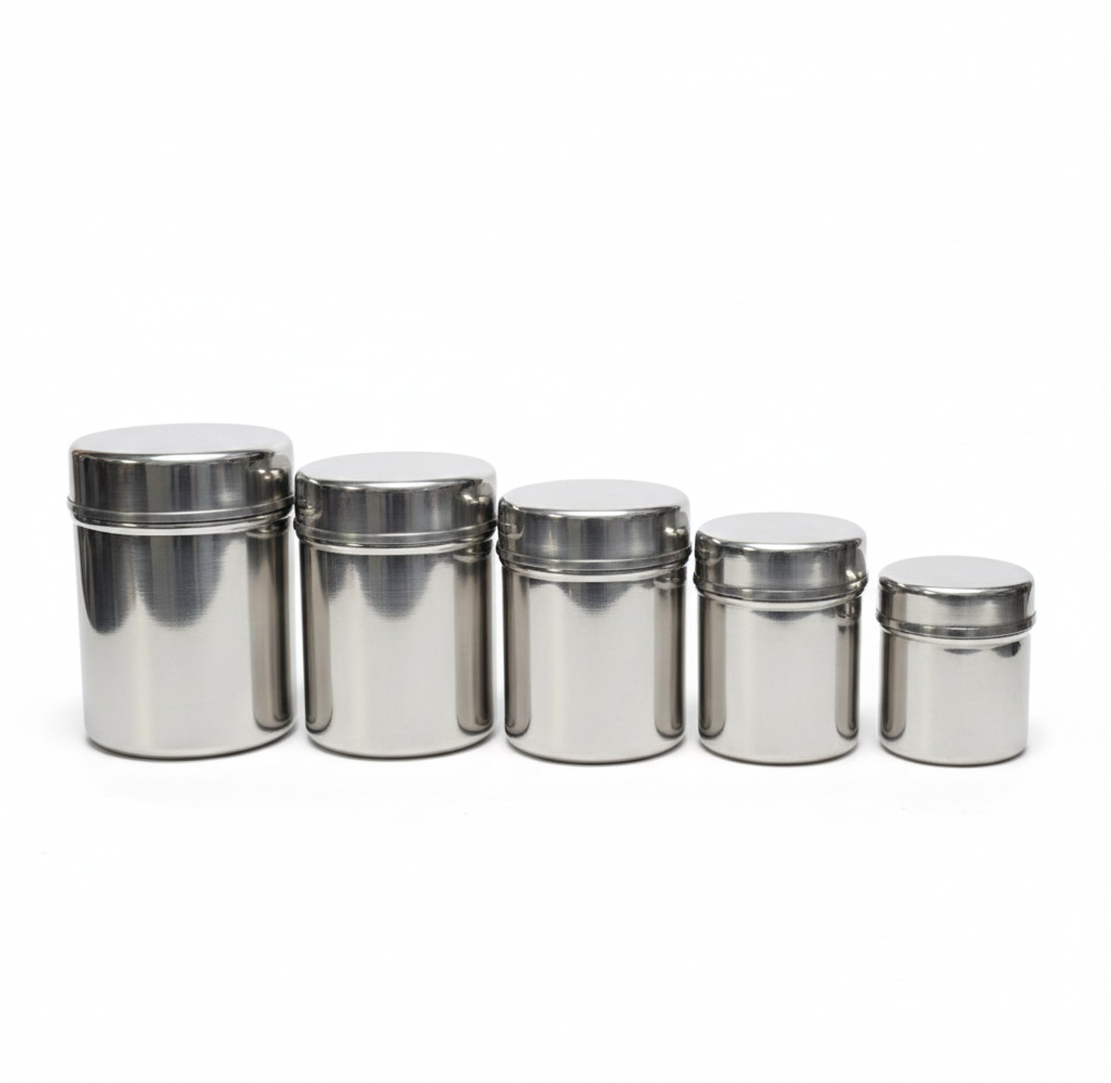 5pc Stainless Steel Canisters and Jars image