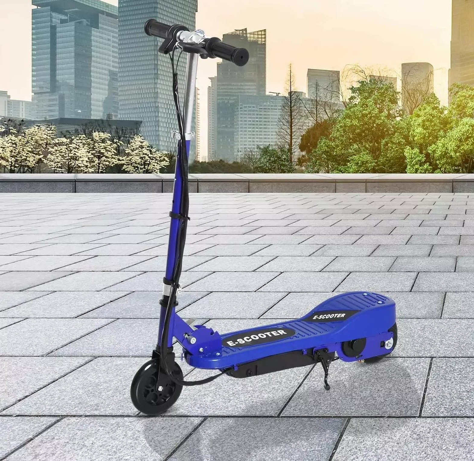 Electric Scooter.  Folding Electric Scooter aged 7-15 years Adjustable Battery Power PU Wheels image