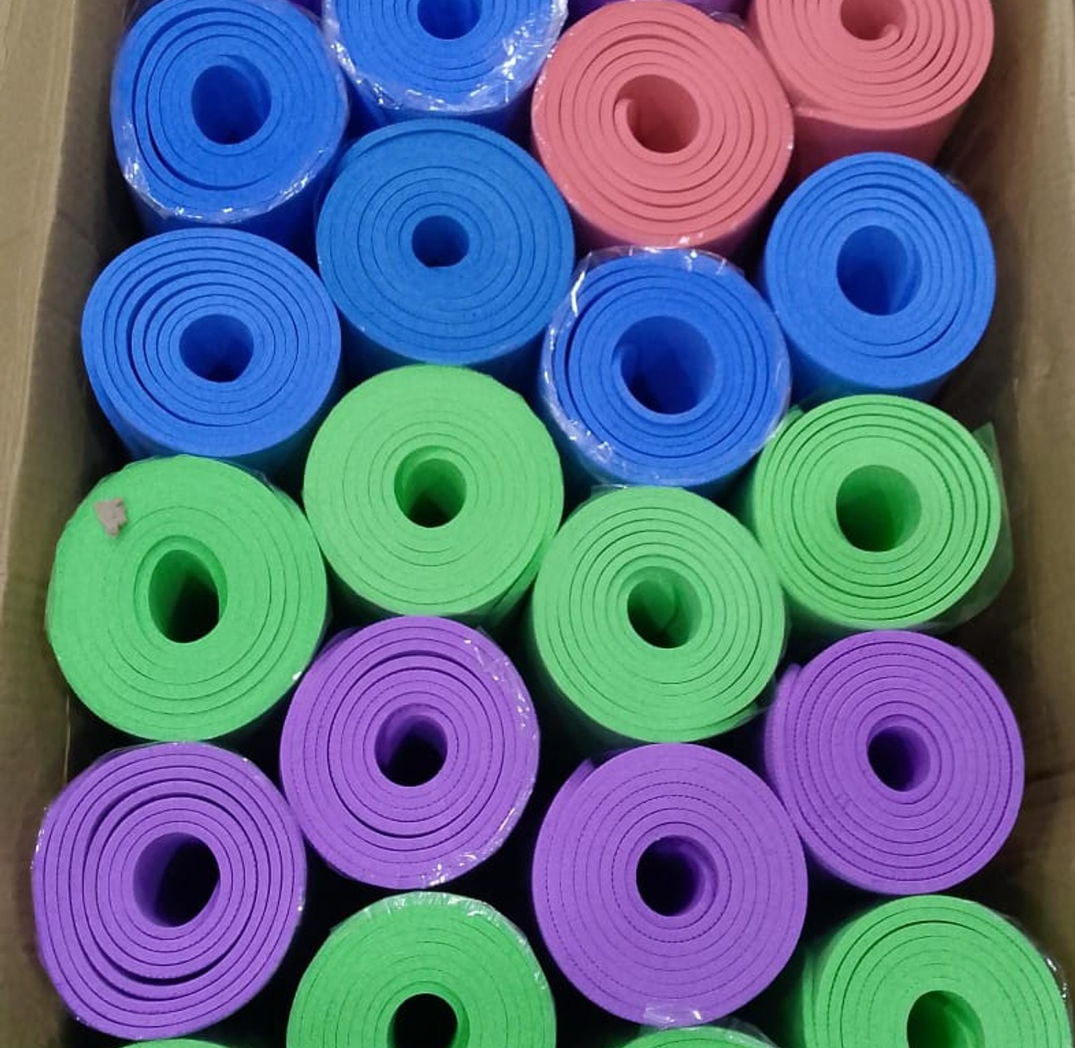 YOGA MATS. 10mm Thick Anti-Slip Double Sided Exercise Fitness Yoga Mat image
