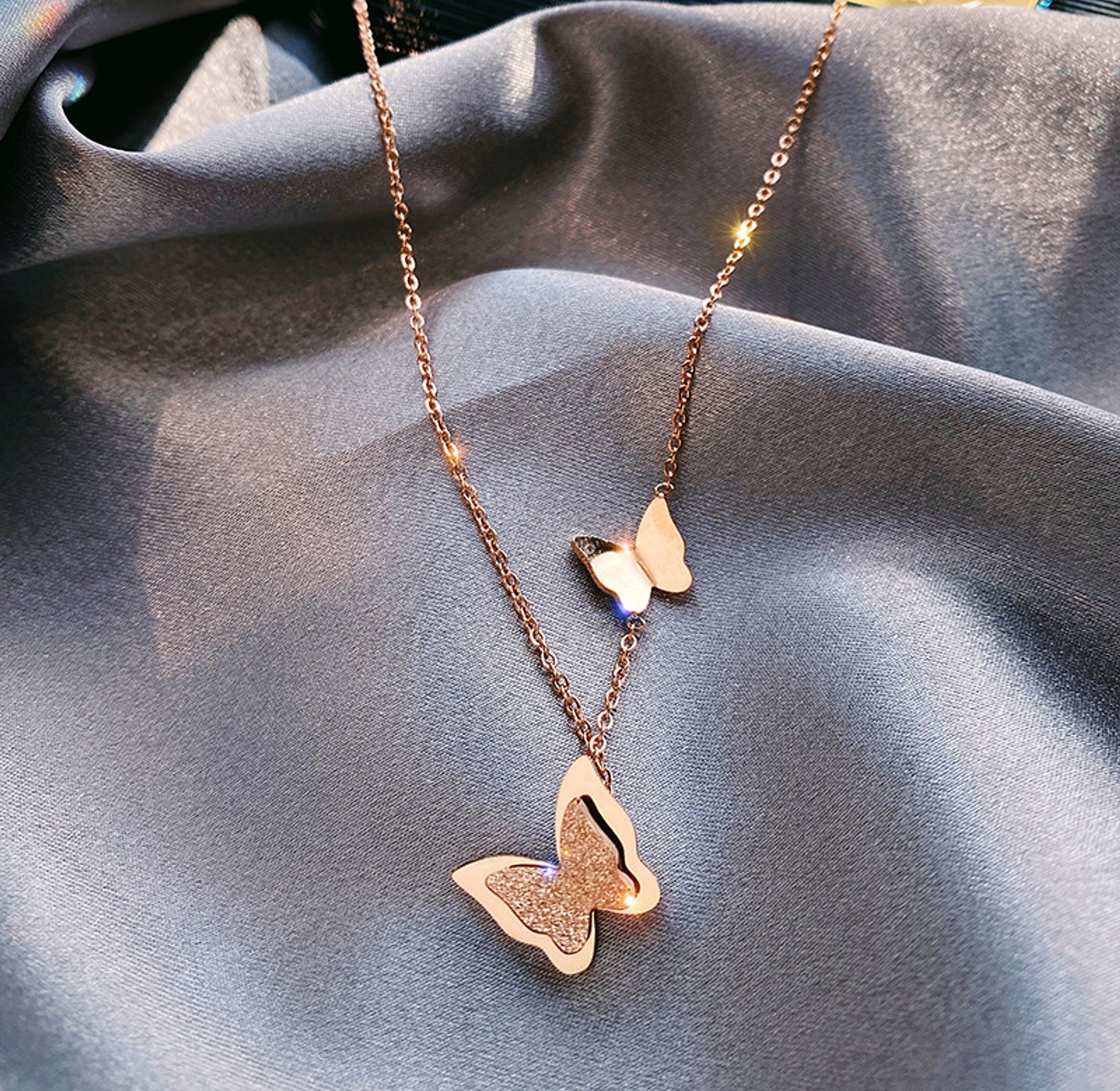 2 Butterfly Necklace  image