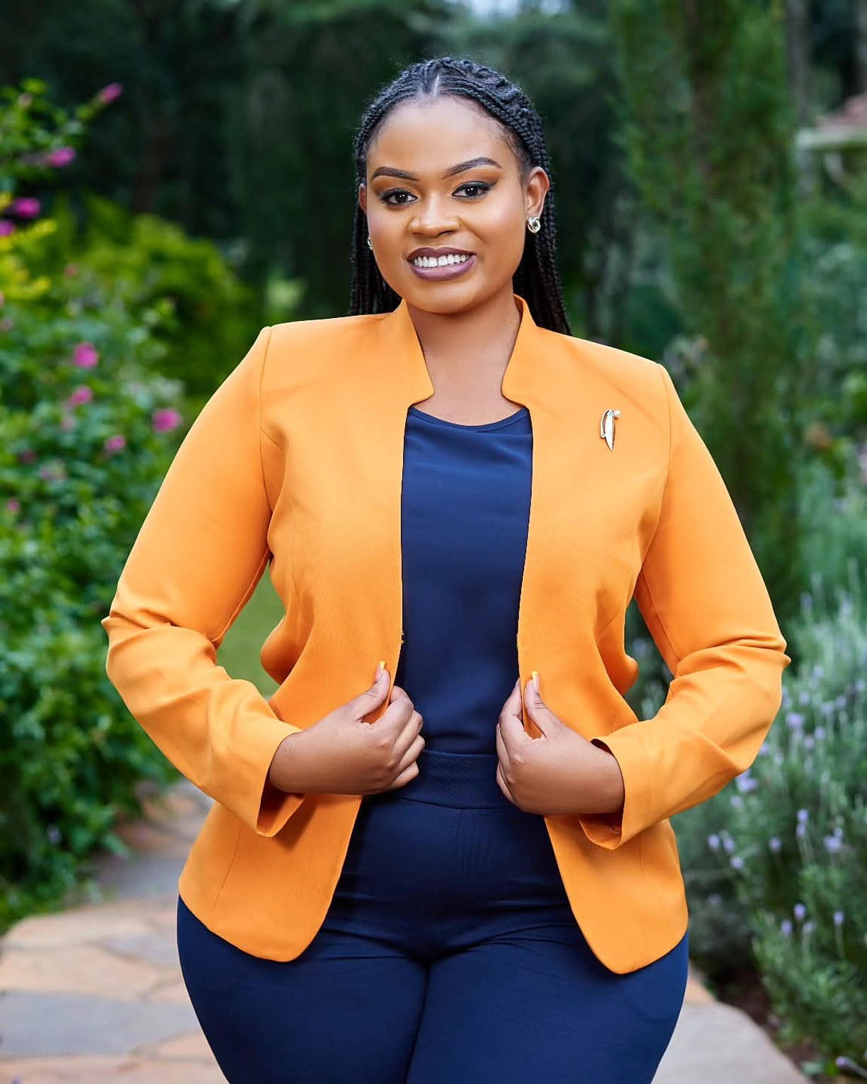 Premium Turkish Burnt Orange Structured Blazer image